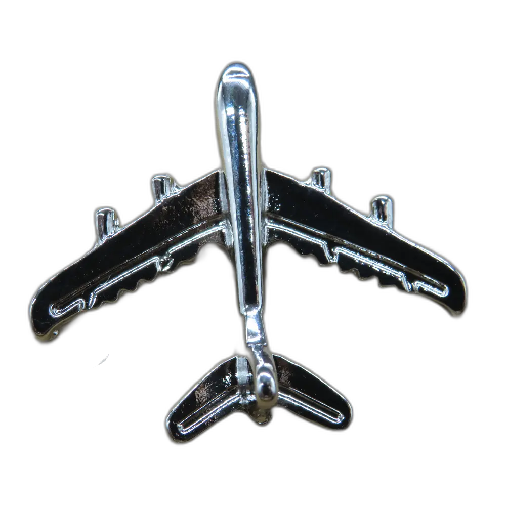 [0529] Airbus A380 Plateado Pin