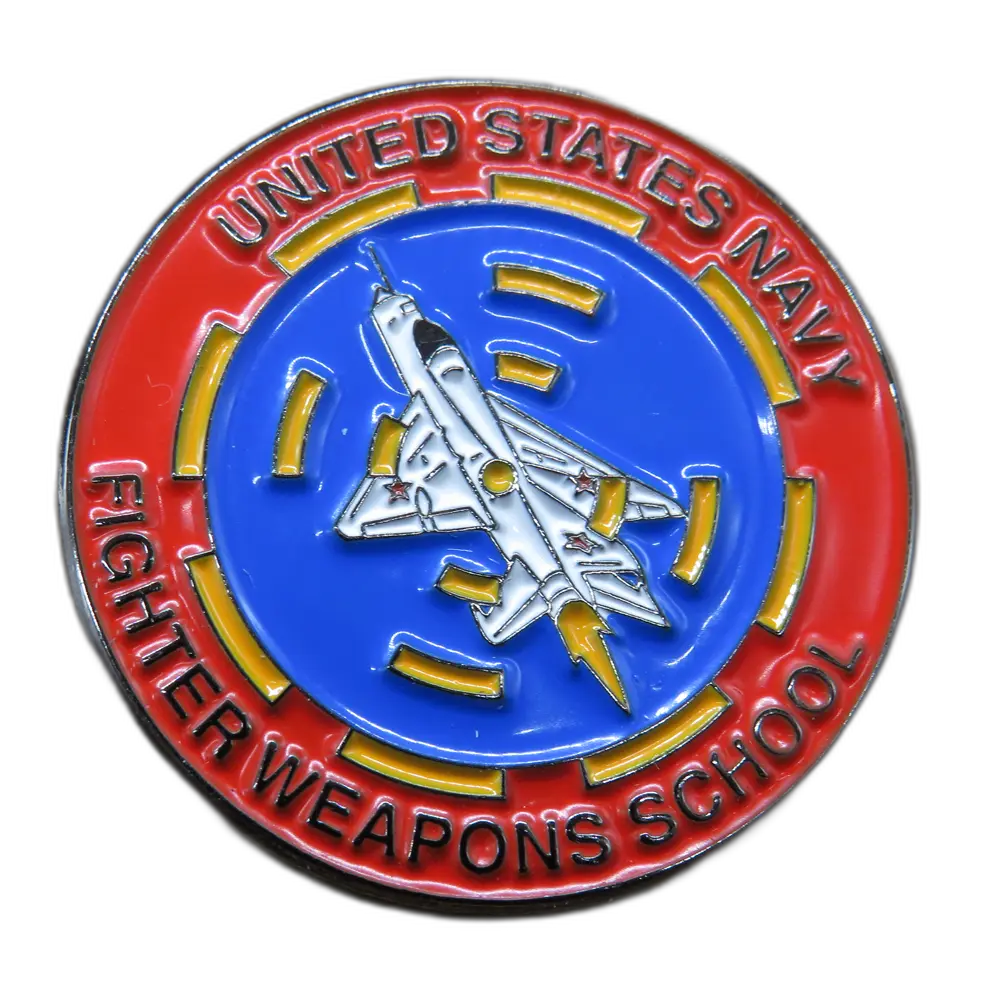 [0537] Top Gun : Insignia Fighter Weapons Circular Rojo Pin
