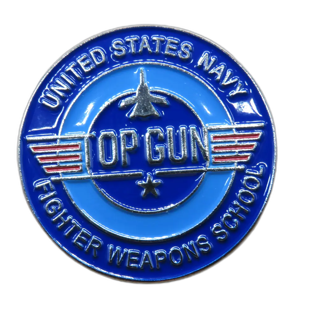 [0540] Top Gun : Insignia Logo Color Azul Pin