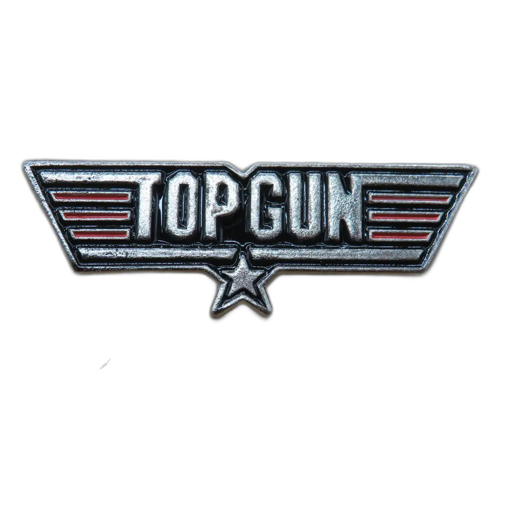 [0538] Top Gun : Insignia Logo Alas Top Gun plateado Pin