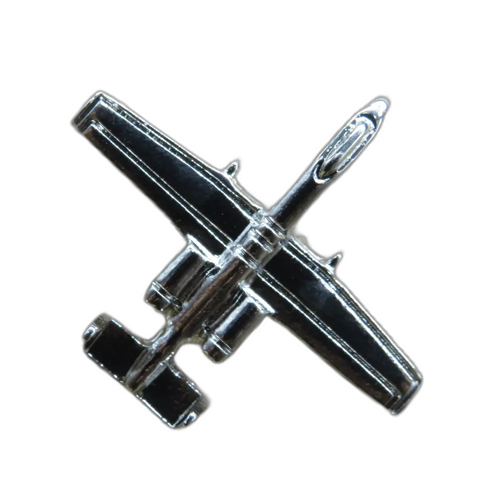 A-10 Thunderbolt Plateado Pin