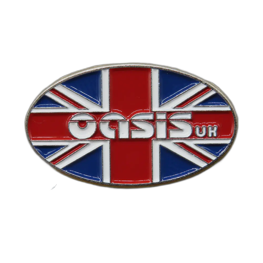Oasis : Logo en Bandera Inglaterra Ovalado Pin