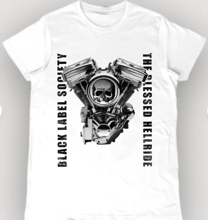[073 002 11/12] Black Label Society : Blessed Hellride Blanca Polera (11/12)