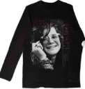 Janis Joplin Cara MANGA LARGA Polera