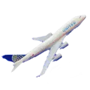 United B747 Avion a escala 1:400