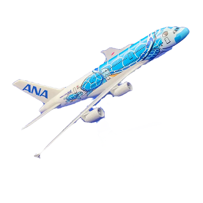 [B 0022] ANA A380 Turtle Marine Blue Avion a escala 1:400