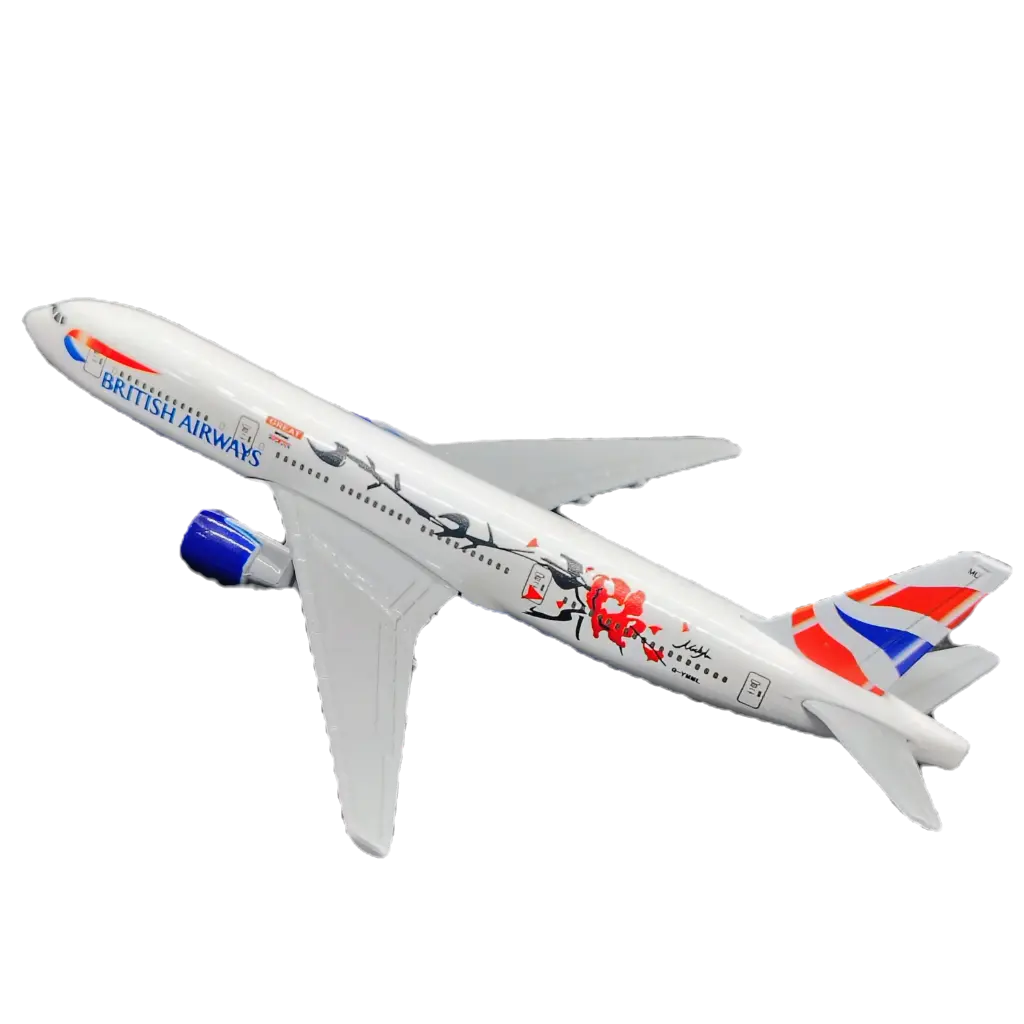 [B 0015] BRITISH AIRWAYS B777 Plumb Flower Avion a escala 1:400