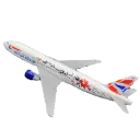 BRITISH AIRWAYS B777 Plumb Flower Avion a escala 1:400
