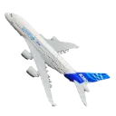 AIRBUS A380 Avion a escala 1:400