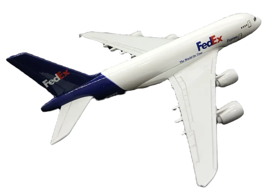 [B 0007] FEDEX A380 Avion a escala 1:400
