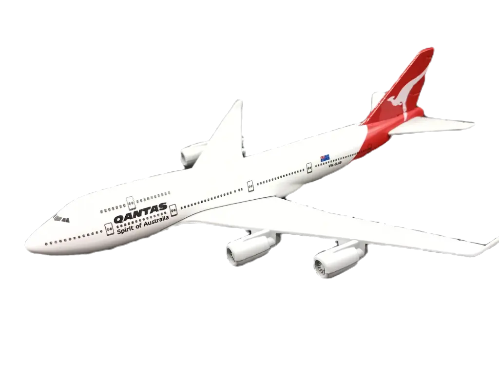 [B 0027] Quantas B747 Avion a escala 1:400
